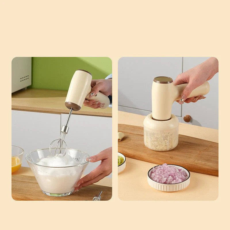 2 In 1 Electric Garlic Chopper USB Rechargeable