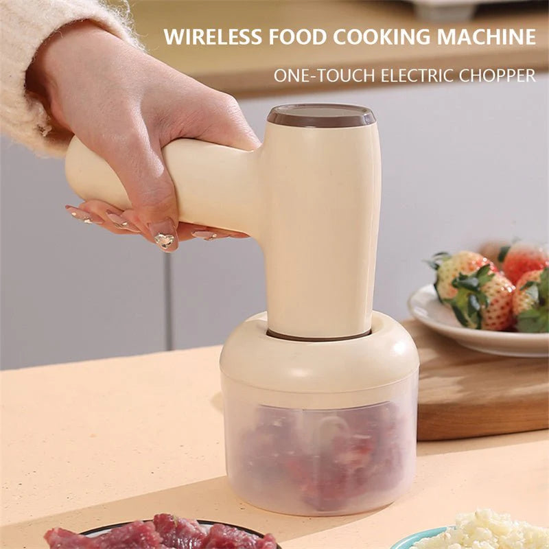 2 In 1 Electric Garlic Chopper USB Rechargeable