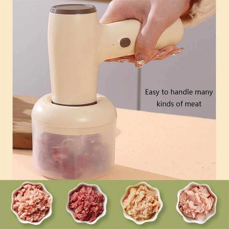 2 In 1 Electric Garlic Chopper USB Rechargeable
