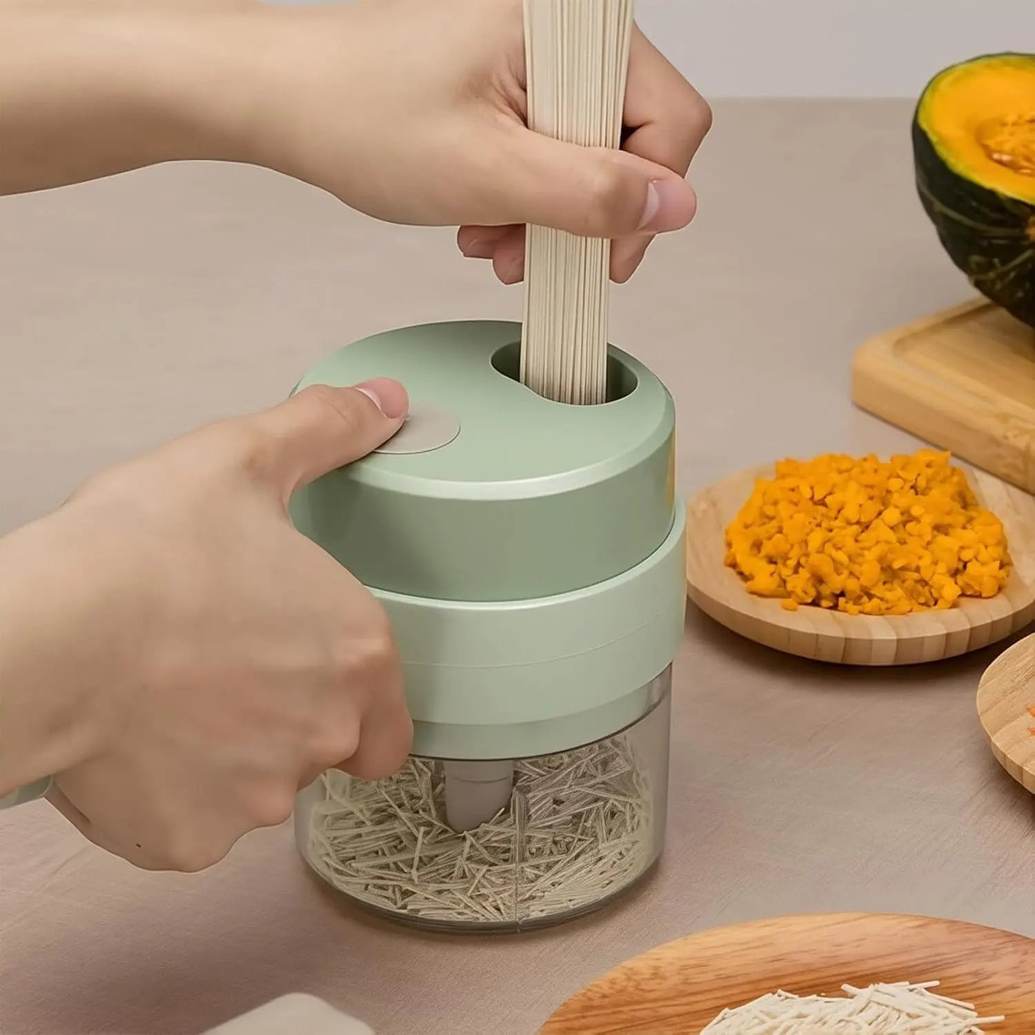 Household Multifunctional Wireless Electric Garlic Masher