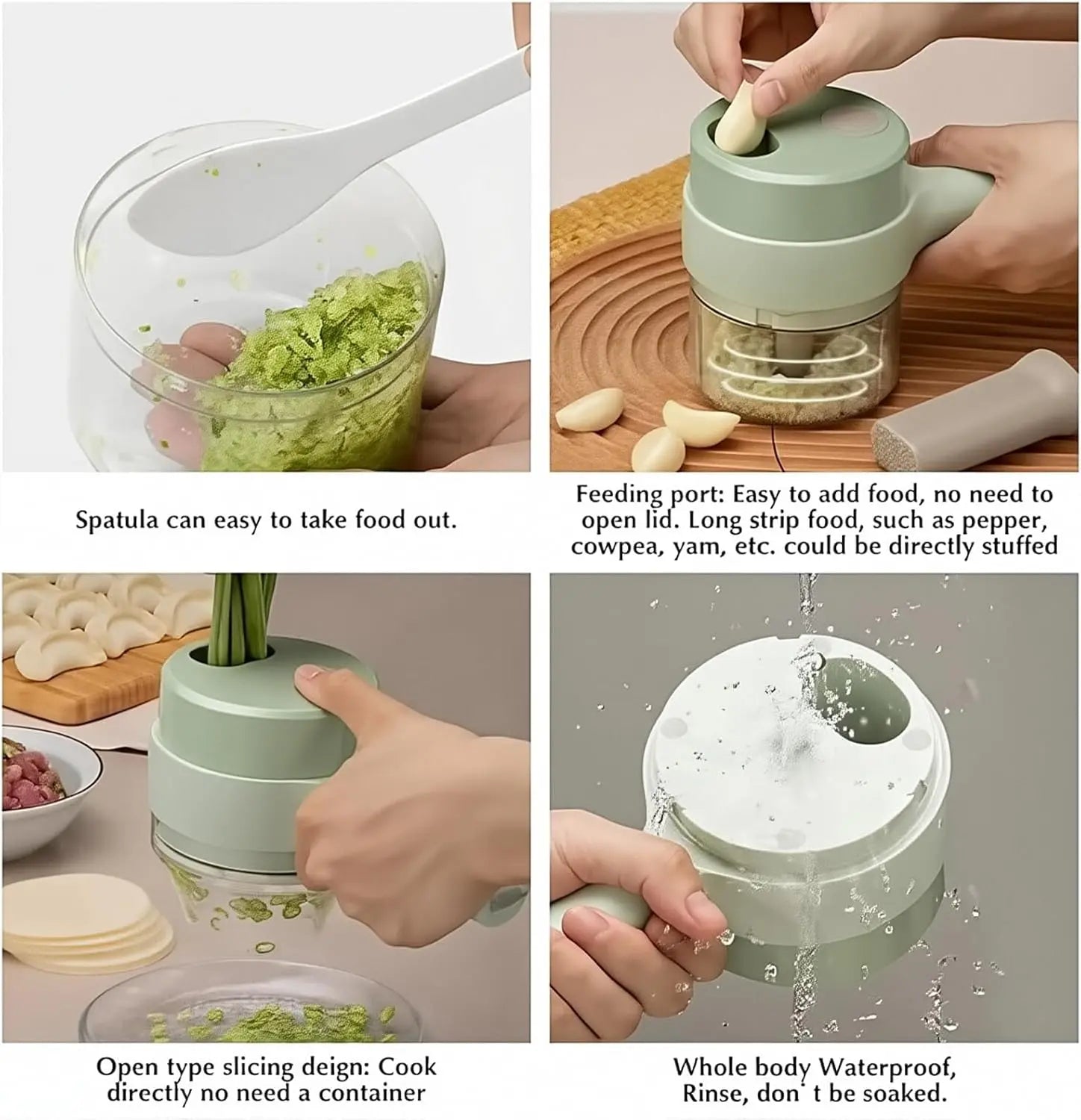 Household Multifunctional Wireless Electric Garlic Masher