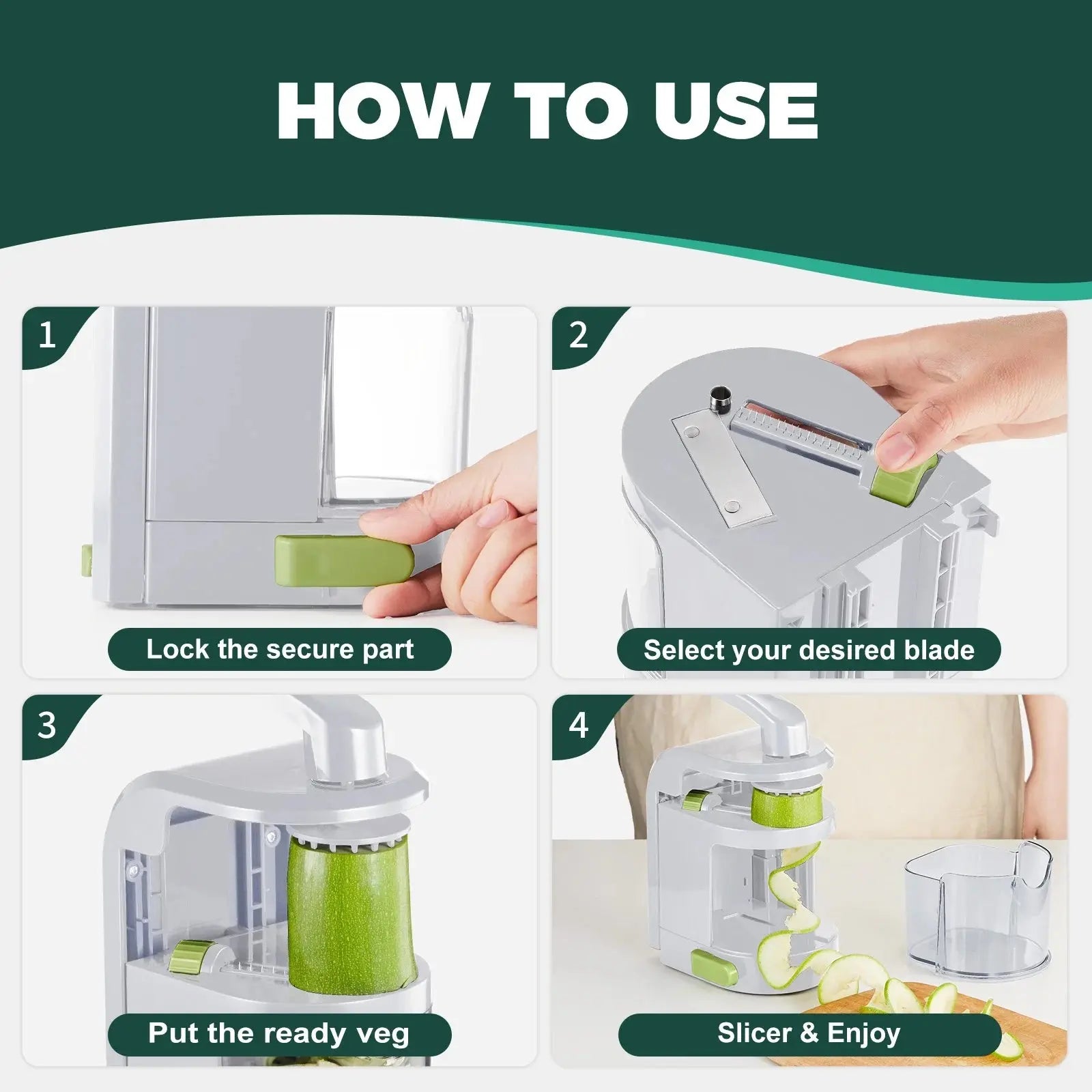 Universal Food Spiralizer